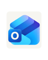 outlook logo in a cream box