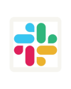 slack logo in a cream box